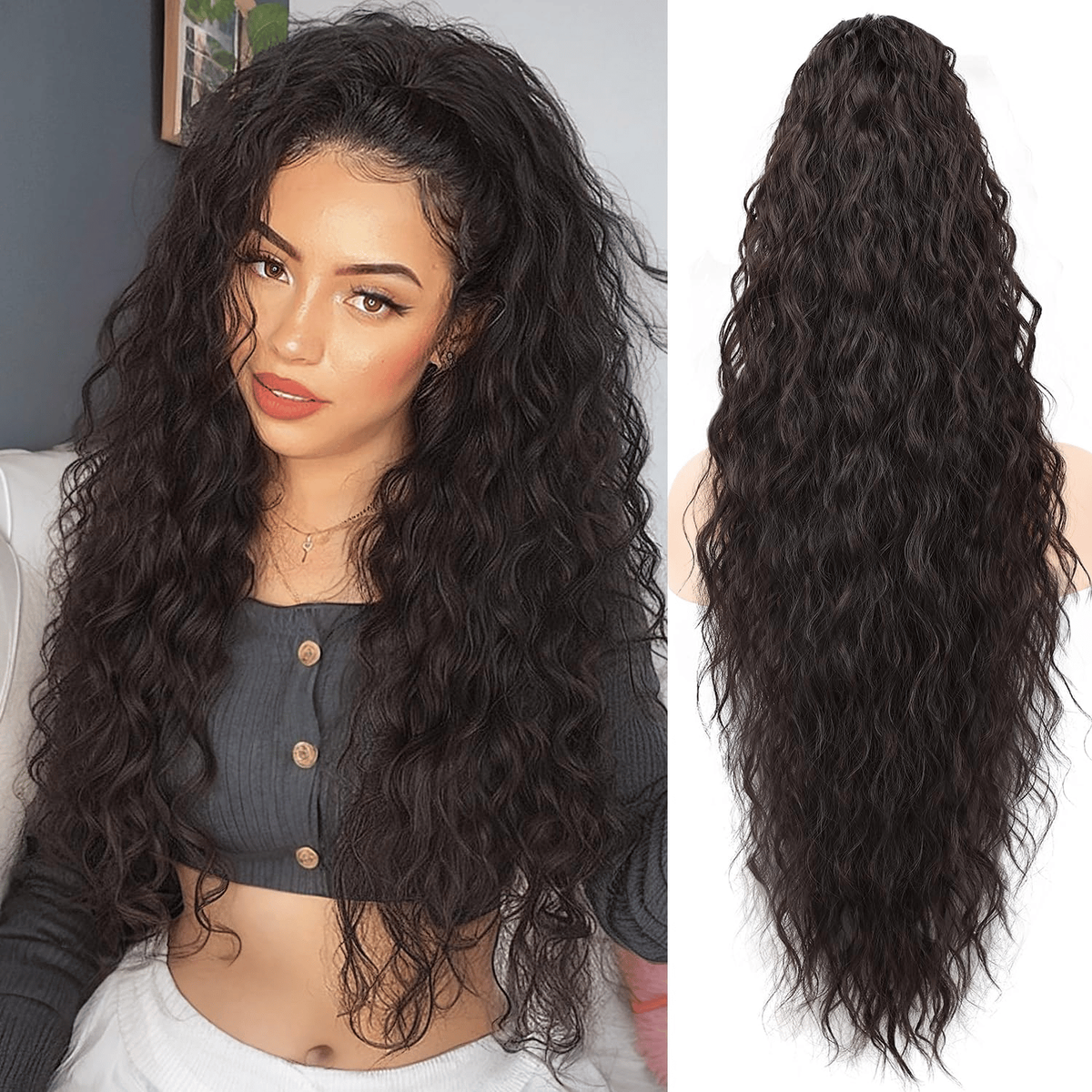 Silkipony Drawstring Ponytail Extension For Instant Voluminous Hair - Image 7