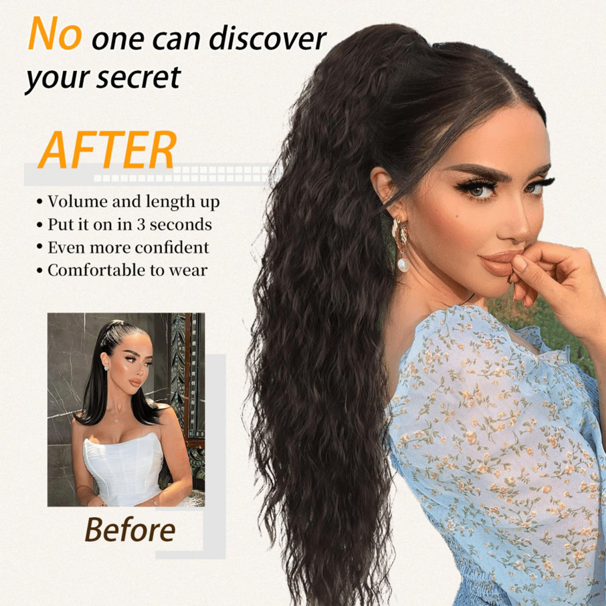 Silkipony Drawstring Ponytail Extension For Instant Voluminous Hair - Image 15