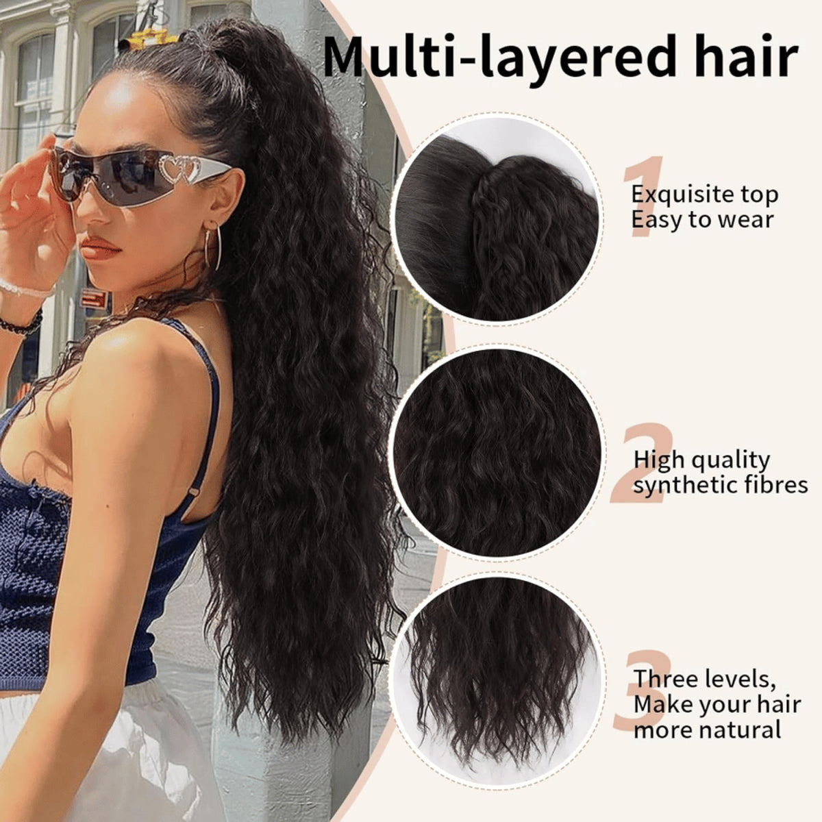 Silkipony Drawstring Ponytail Extension For Instant Voluminous Hair - Image 19