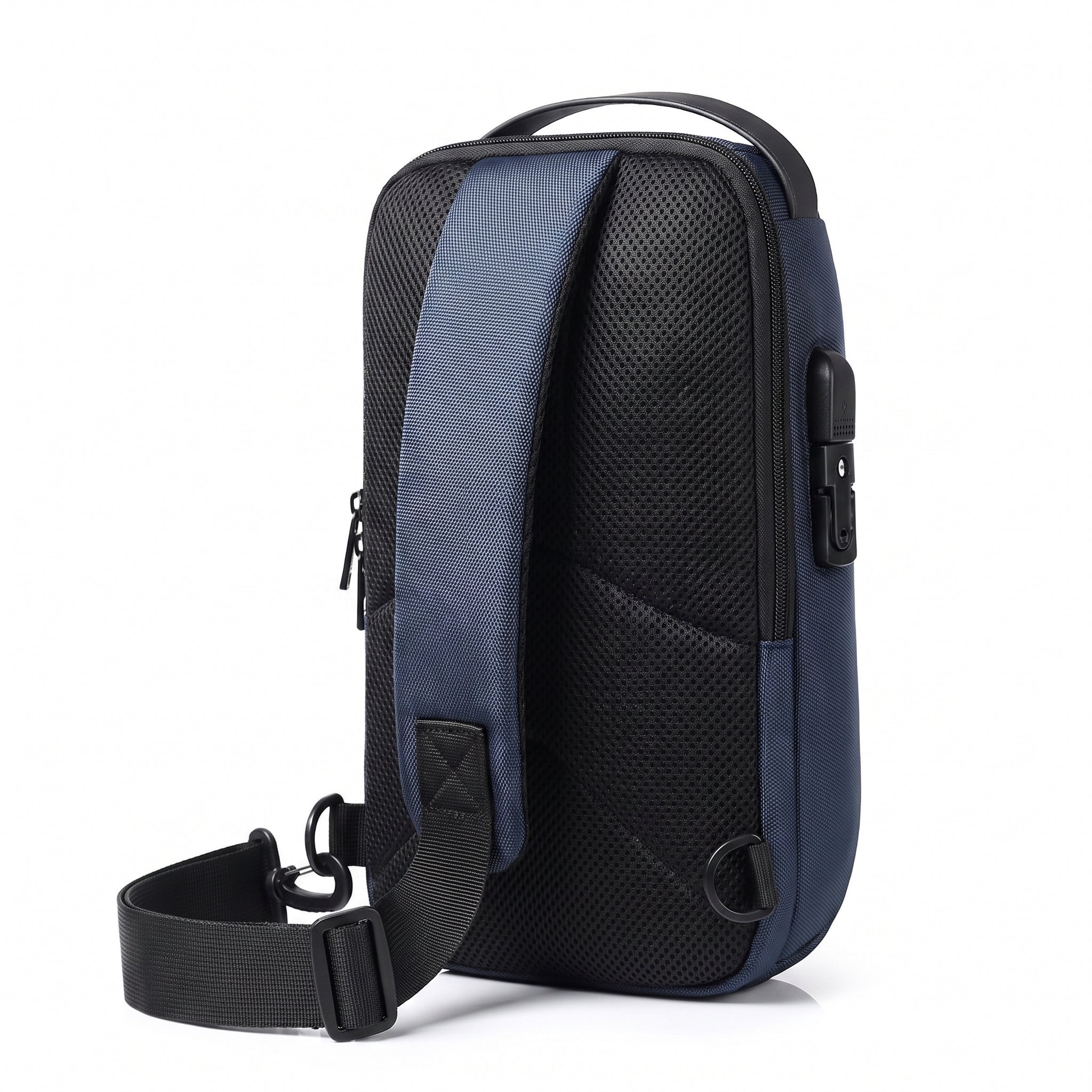 Travel Bag Crossbody Shoulder Anti Theft USB Pack - angle
