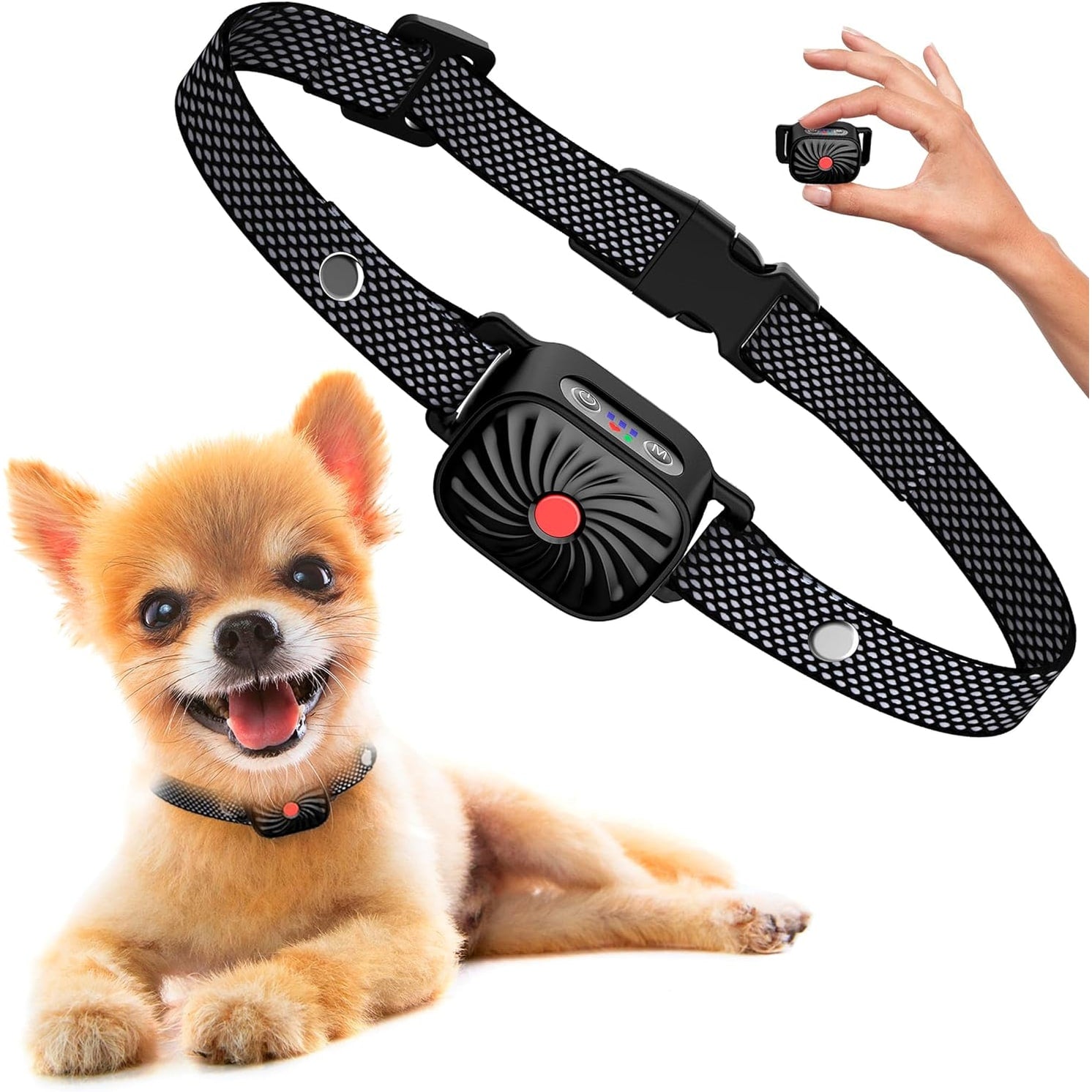 Small Dogs Dog Bark Collar Adjustable Waterproof Training Collar - Image 1
