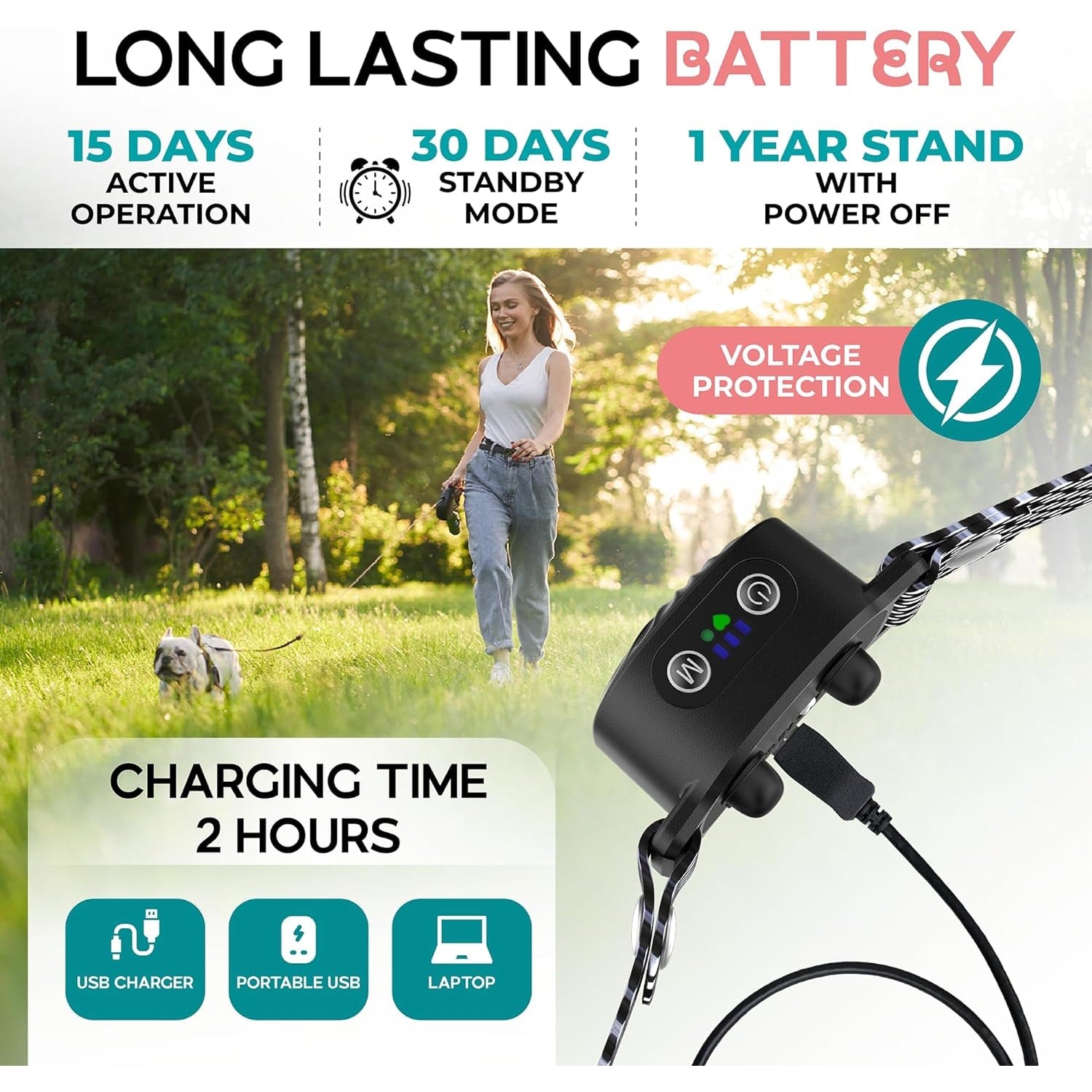 Small Dogs Dog Bark Collar Adjustable Waterproof Training Collar - Image 4
