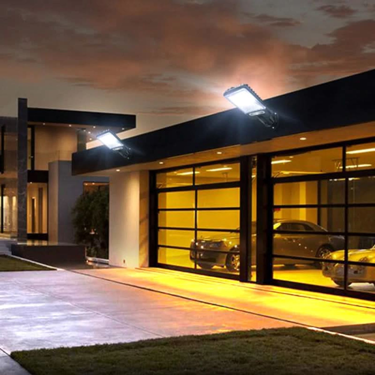 Solar LED Floodlight With Motion Sensor Waterproof Outdoor Security Light - Image 6