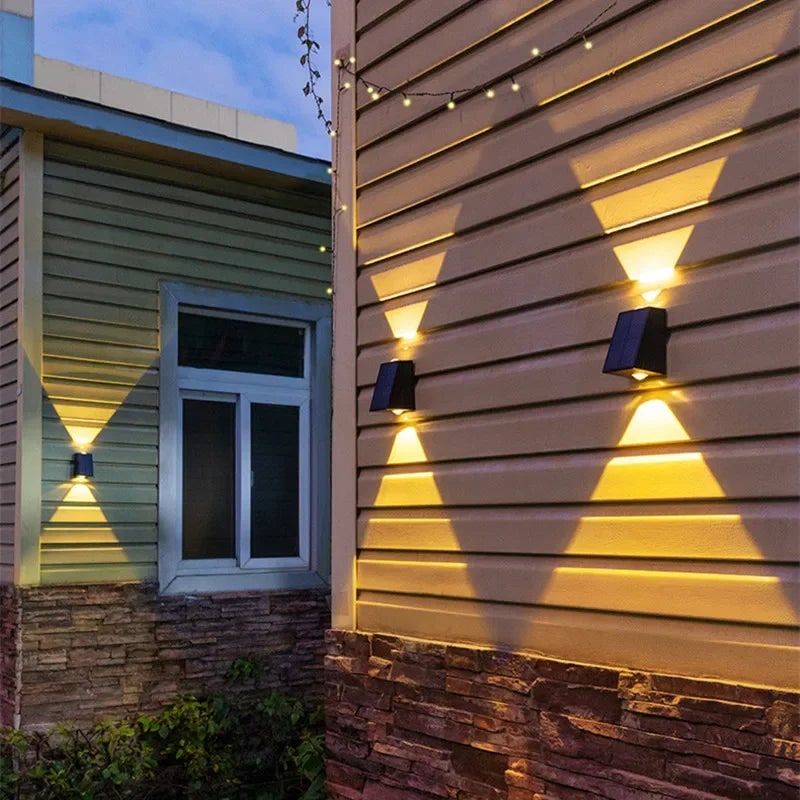 Solar Powered LED Outdoor Wall Light - Image 2