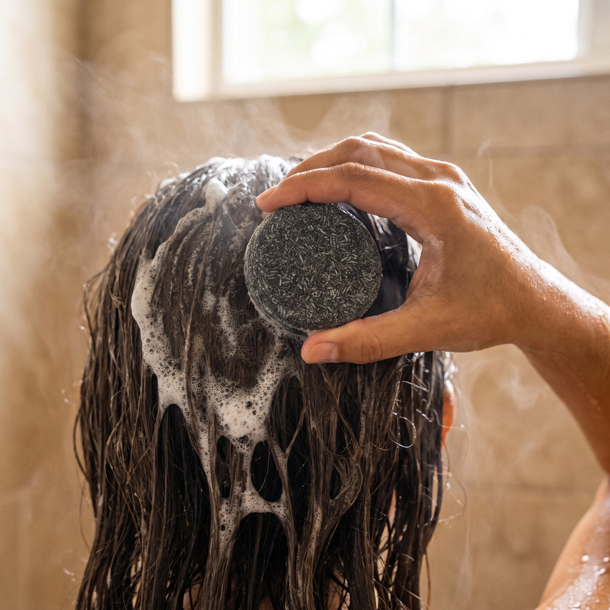Natural Solid Shampoo Bar For Gray Hair To Restore Darker Color - Image 1