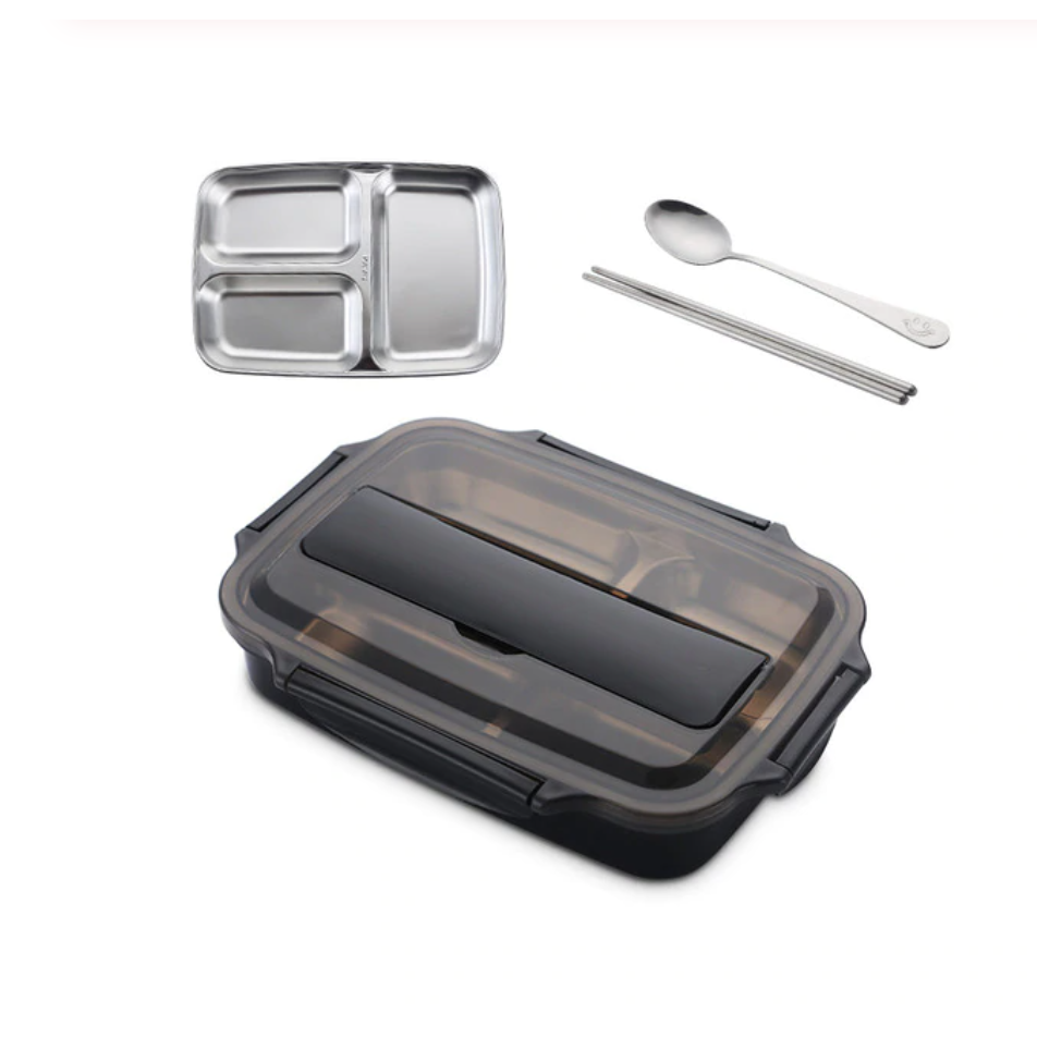 Stainless Steel Lunch Box Bento Meal Prep Food Storage Container - Image 3