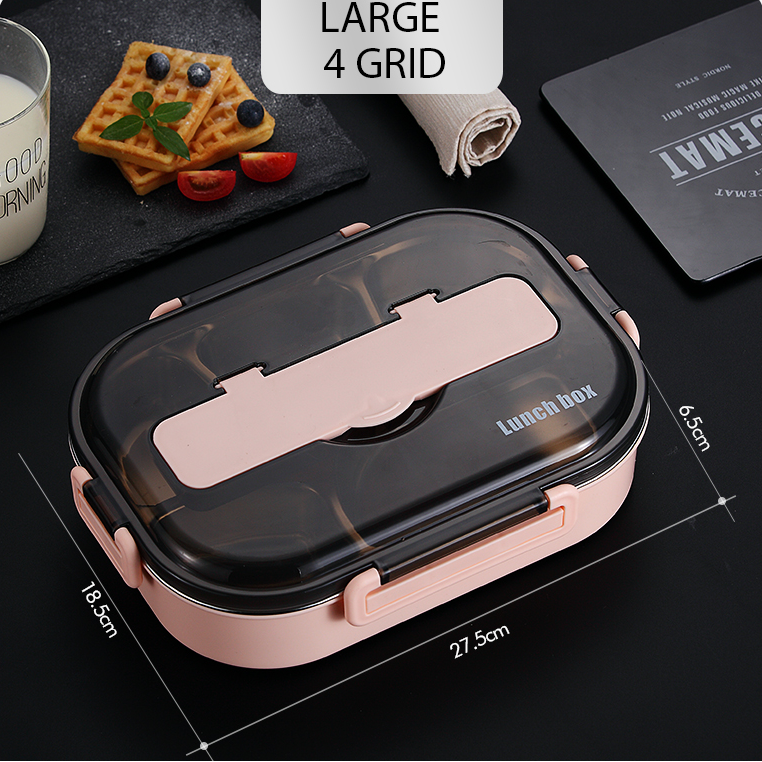 Stainless Steel Lunch Box Bento Meal Prep Food Storage Container - Image 6