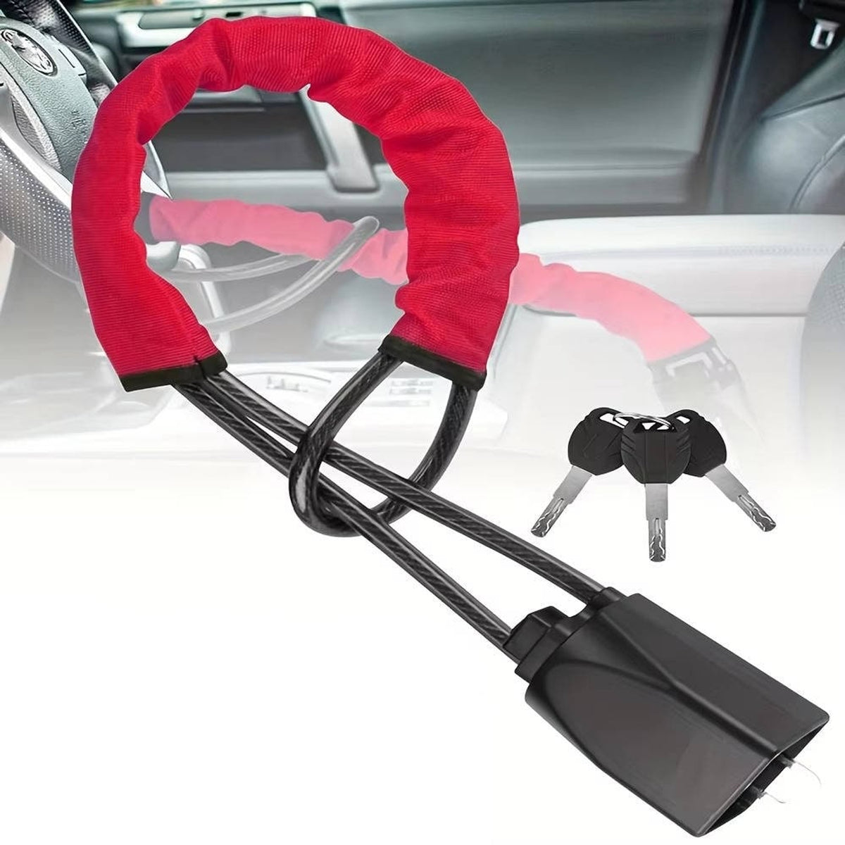 Steering Wheel Lock With DUAL SYSTEM - Image 7