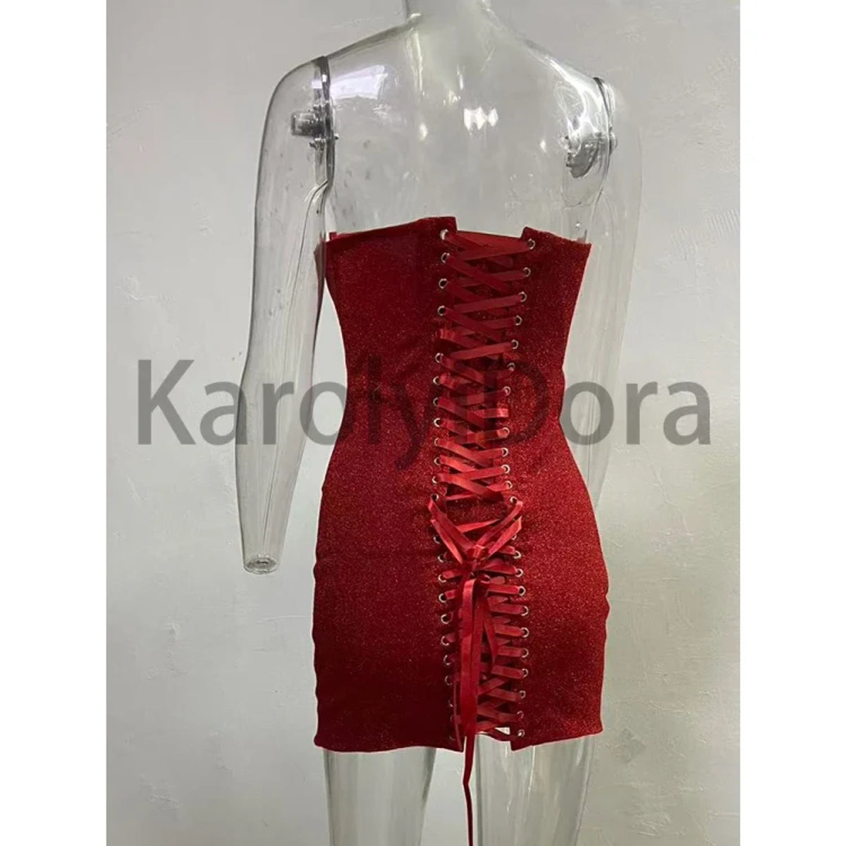 Strapless Mini Dress with Flattering Bodycon Fit and Ruching - Image 3