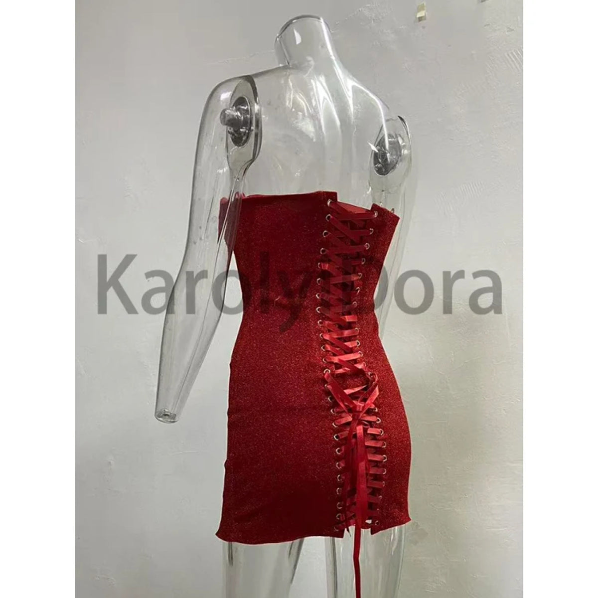 Strapless Mini Dress with Flattering Bodycon Fit and Ruching - Image 4