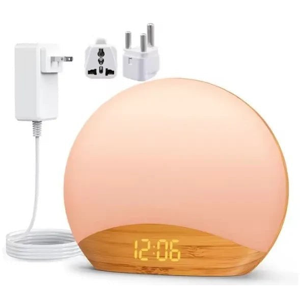 Sunrise Alarm Clock in Wood Grain with Sound Machine, 26 Sleep Sounds & Night Light — image 11