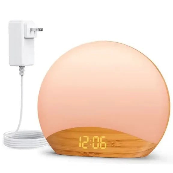 Sunrise Alarm Clock in Wood Grain with Sound Machine, 26 Sleep Sounds & Night Light — image 7