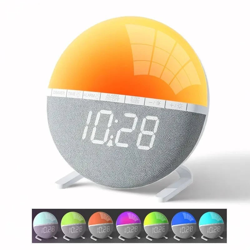 Sunrise Alarm Clock with Color Light & Natural Sounds, Bedside Wake-Up Desk Clock — image 7