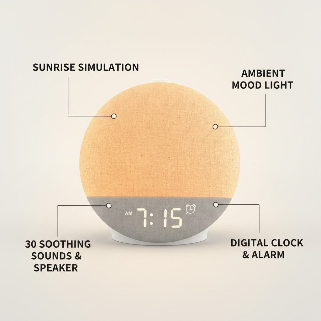 sunrise alarm clock key benefits and features