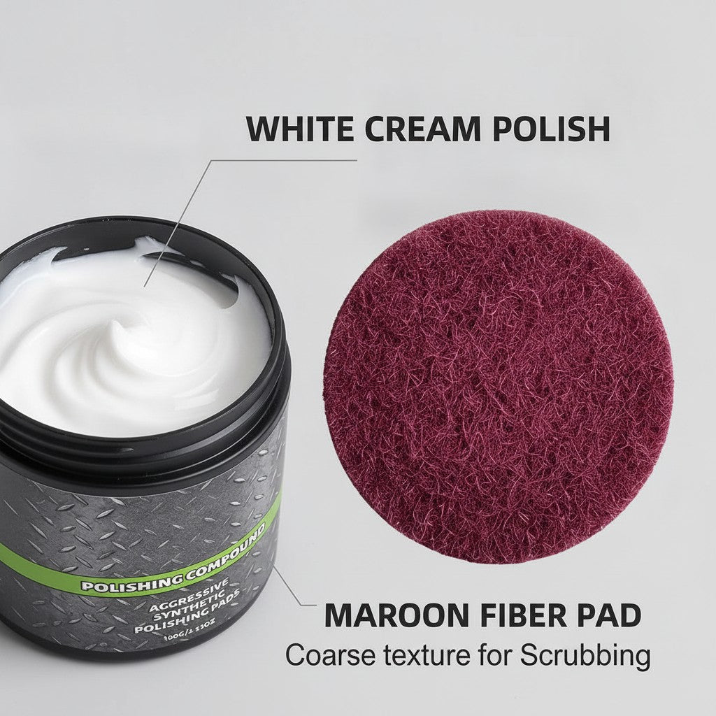 surface polishing compound close-up construction and materials