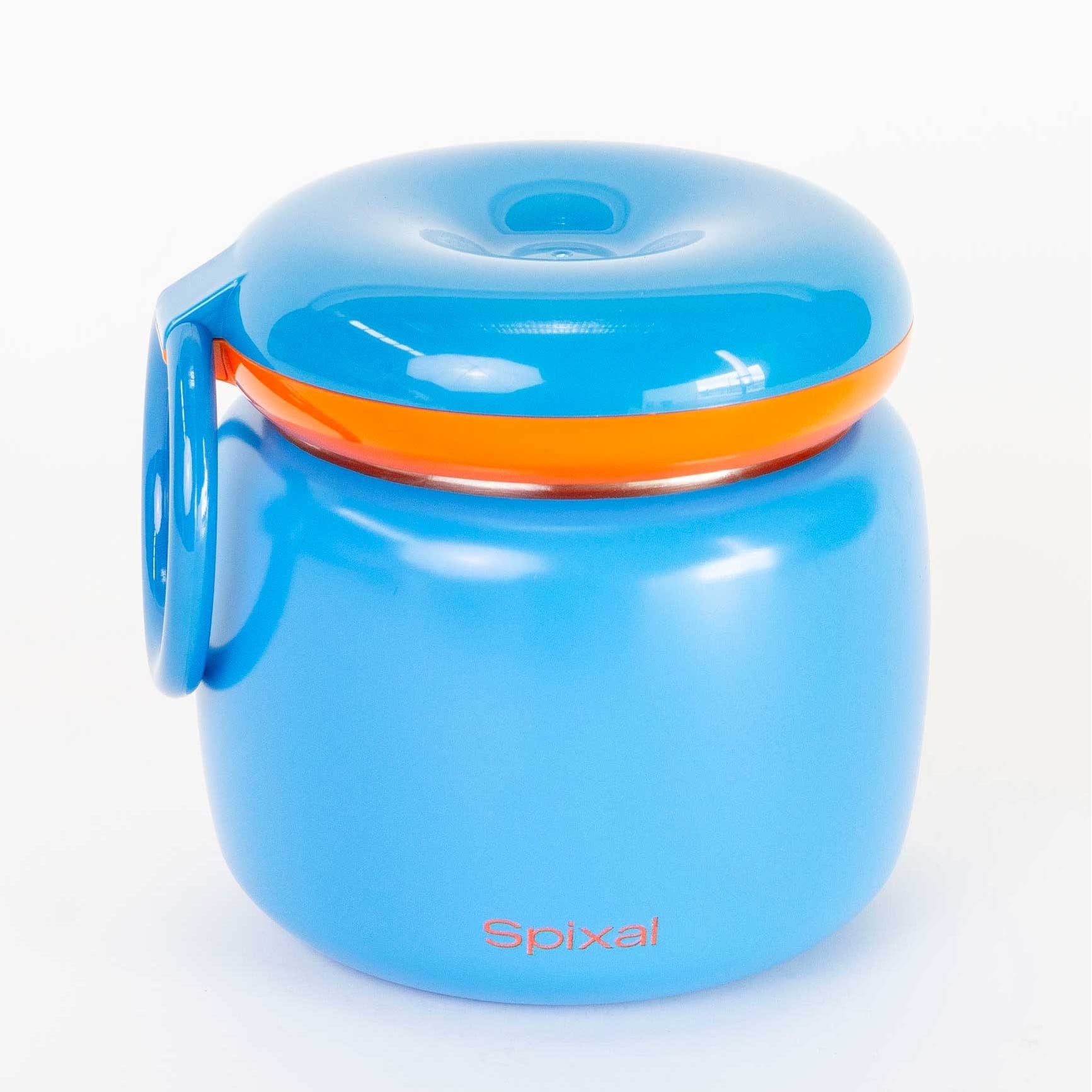 Thermos Food Container Wall Insulated Blue Orange Insulated Food Jar - Image 3