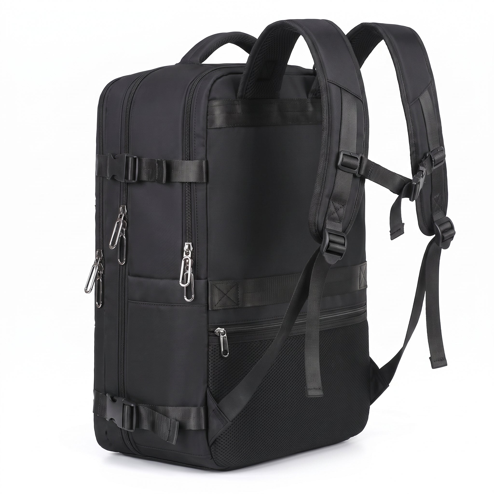 Travel Bag Durable Backpack Rectangular Design Multiple Compartments - angle