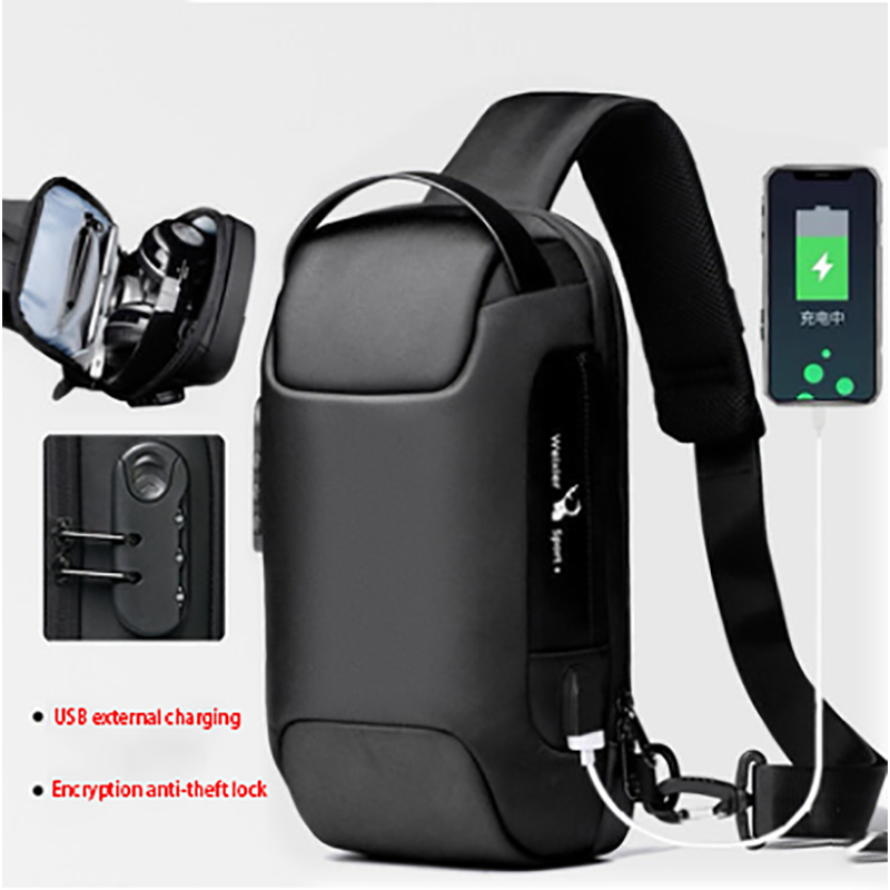 Travel Bag Crossbody Shoulder Anti Theft USB Pack - Image 16