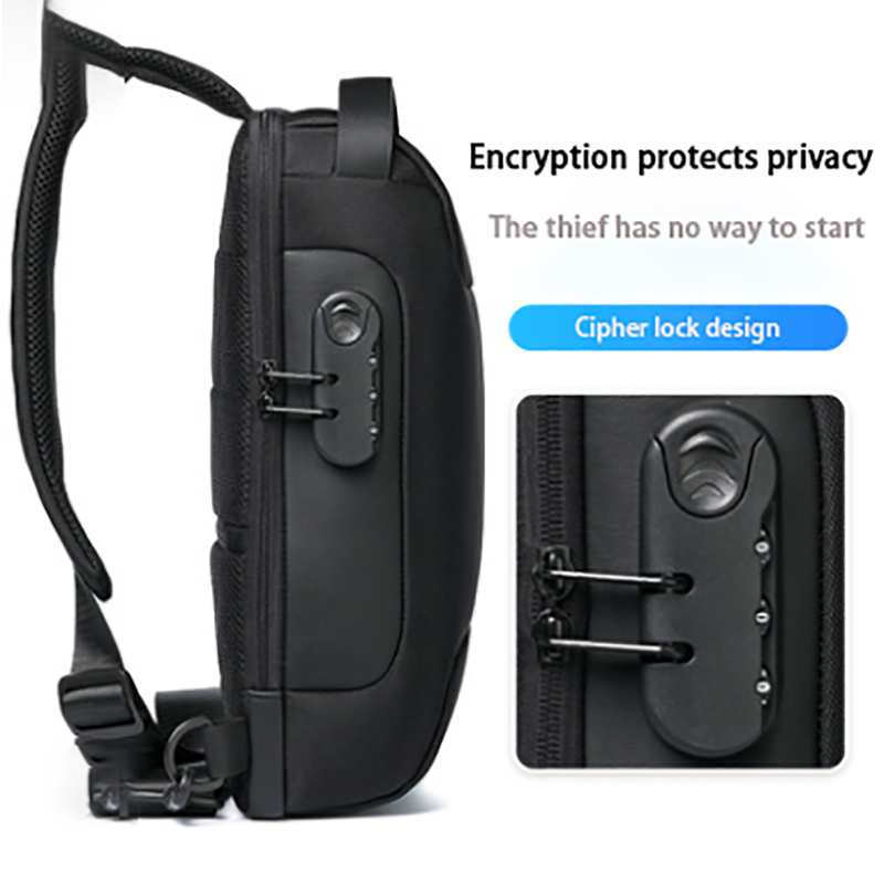 Travel Bag Crossbody Shoulder Anti Theft USB Pack - Image 5