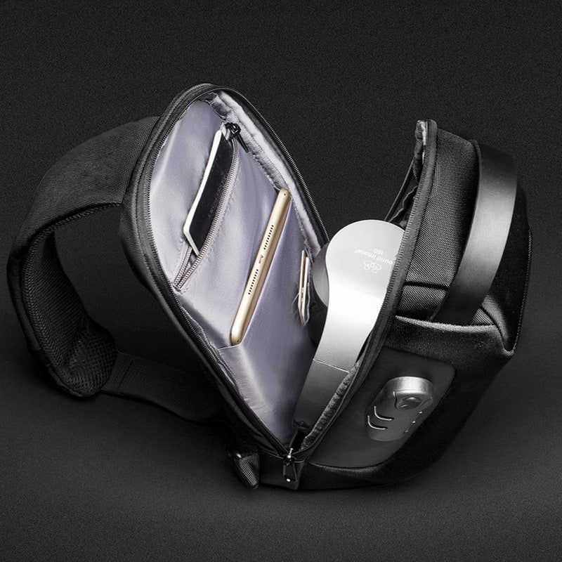 Travel Bag Crossbody Shoulder Anti Theft USB Pack - Image 6
