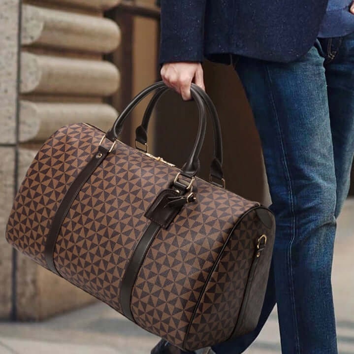 Travel Bag Duffel Weekender Geometric Pattern Men - Image 3