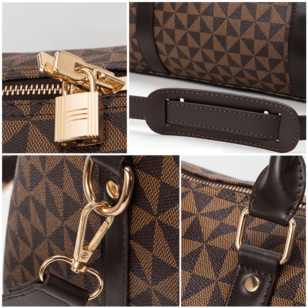 Travel Bag Duffel Weekender Geometric Pattern Men - Image 4