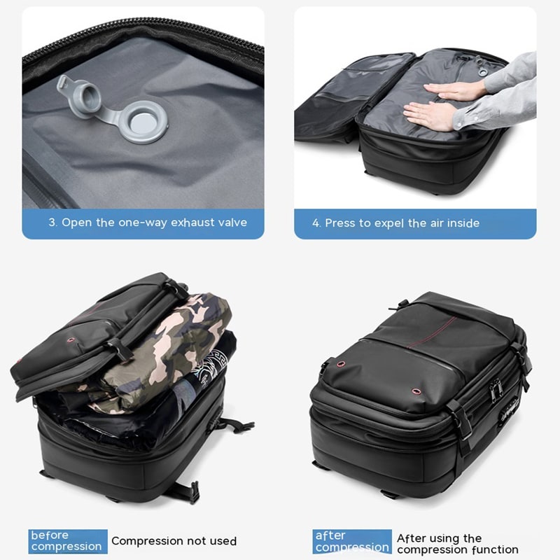 Travel Bag Durable Backpack Vacuum Pump Large Capacity Laptop - Image 11