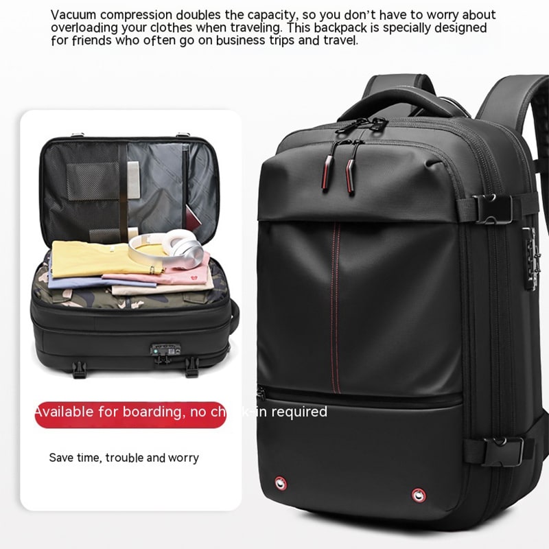 Travel Bag Durable Backpack Vacuum Pump Large Capacity Laptop - Image 13