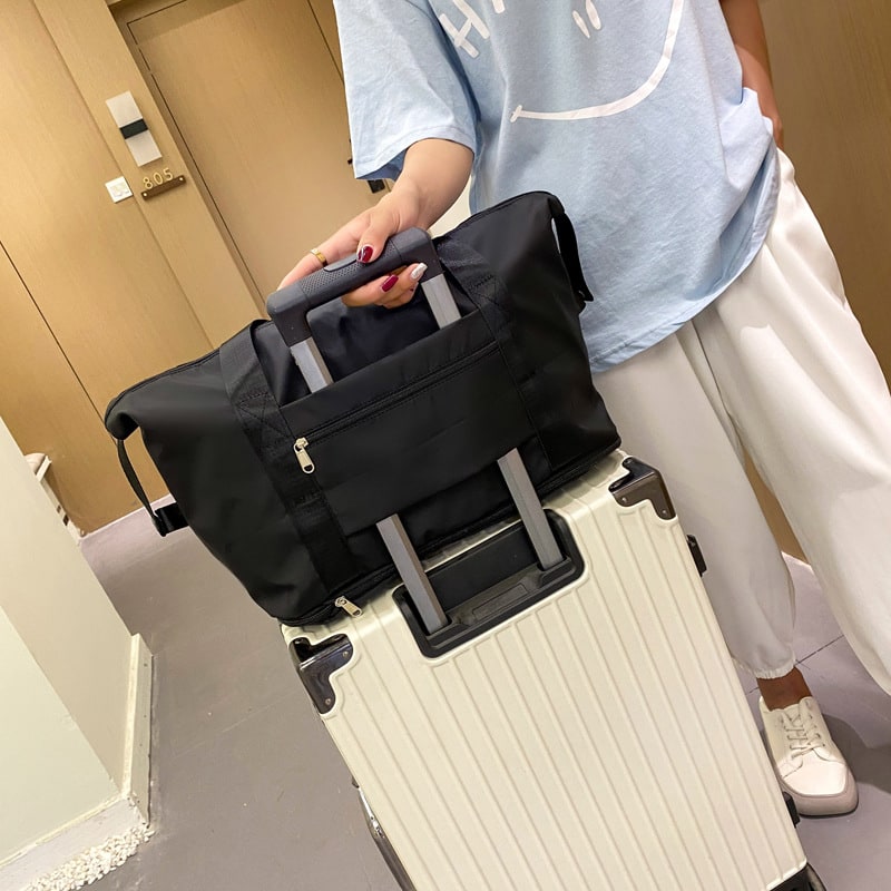Travel Bag Gym Weekender Foldable Duffel Trolley Sleeve - Image 1
