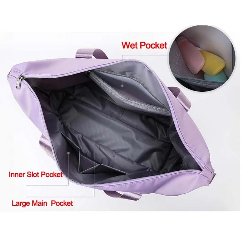Travel Bag Gym Weekender Foldable Duffel Trolley Sleeve - Image 10
