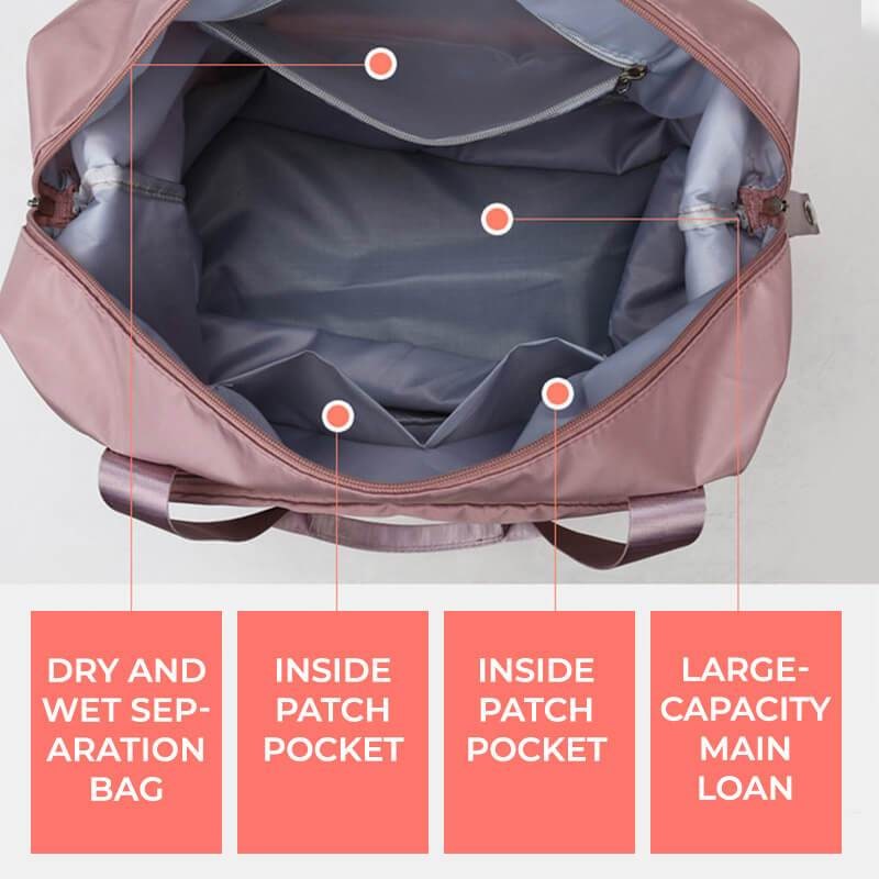 Travel Bag Gym Weekender Foldable Duffel Trolley Sleeve - Image 13