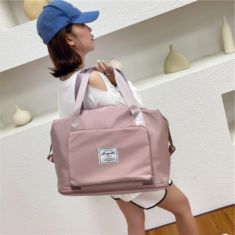 Travel Bag Gym Weekender Foldable Duffel Trolley Sleeve - Image 2