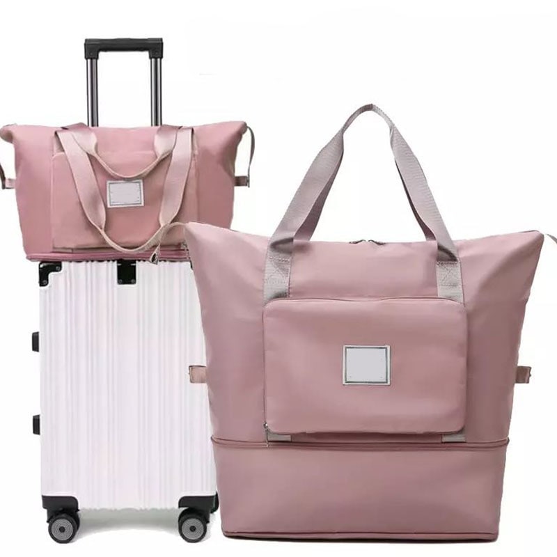 Travel Bag Gym Weekender Foldable Duffel Trolley Sleeve - Image 8