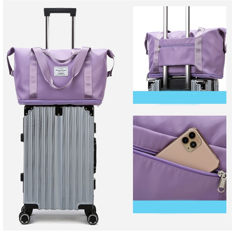 Travel Bag Lightweight Duffel Gym Bottom Compartment - Image 1