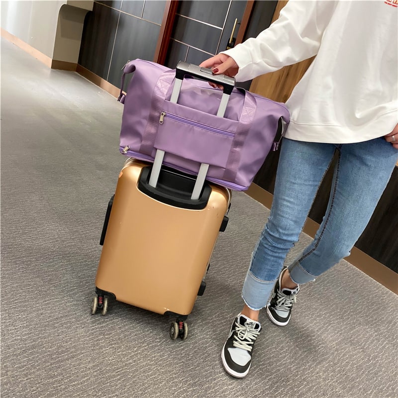 Travel Bag Lightweight Duffel Gym Bottom Compartment - Image 9