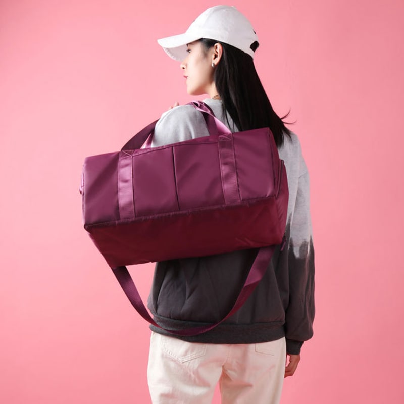 Travel Bag Shoulder Gym Sports Duffel Shoe Compartment - Image 6