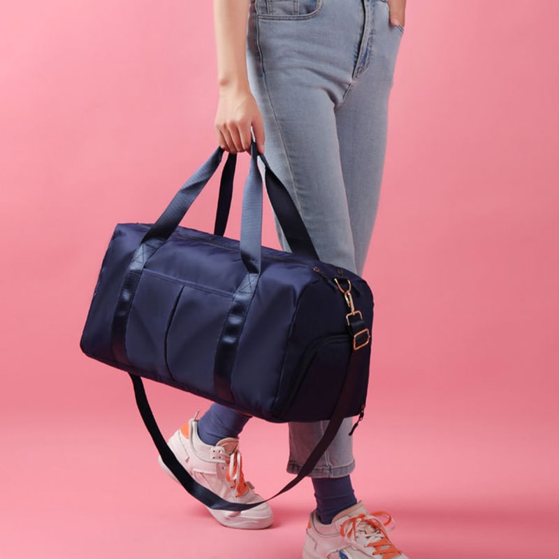 Travel Bag Shoulder Gym Sports Duffel Shoe Compartment - Image 7