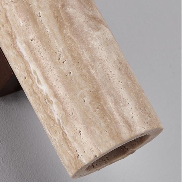 Travertine Style Hardwired LED Wall Light With Up Down Light - Image 12