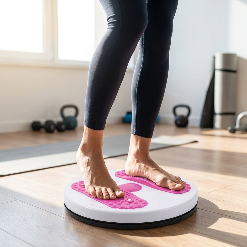 Twist Board Workout Twist Disc Circular Design Textured Foot Pads - Image 1