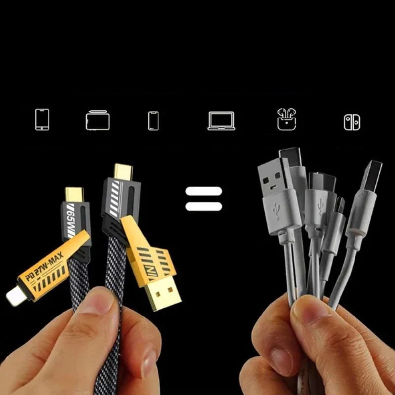 Universal Charging Cable 165w Fast Charge Braided Usb-C Usb-A - Image 5