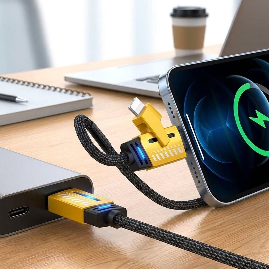 Universal Charging Cable 165w Fast Charge Braided Usb-C Usb-A - Image 2