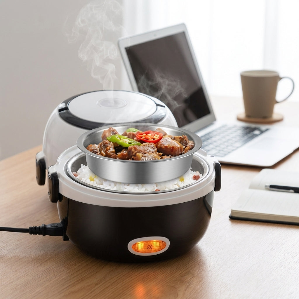 Heated Lunch Box Electric Lunch Box Electric Food Warmer Electric Food Steamer - Image 4
