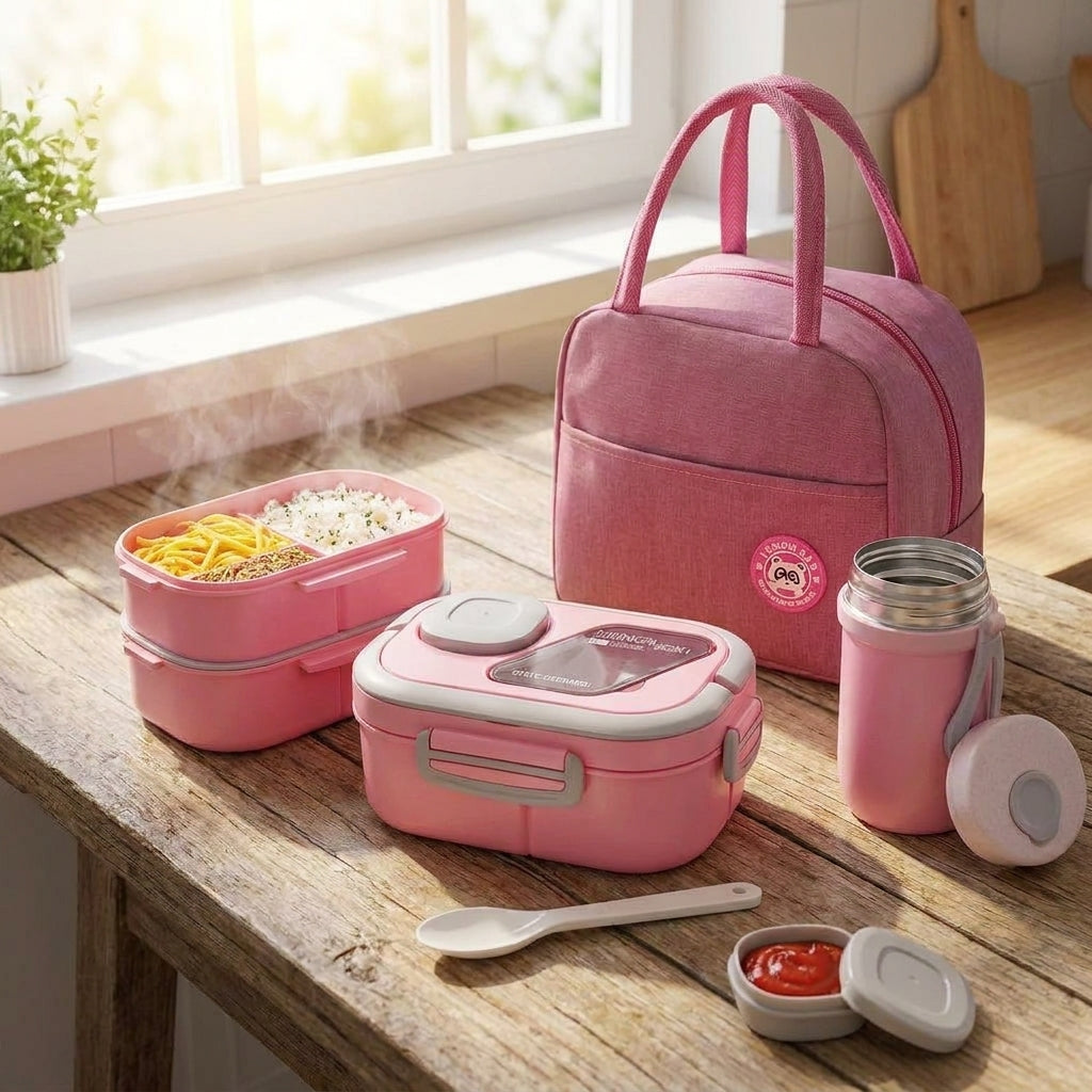 Lunch Box Adult Reusable Stainless Steel Kitchen & Dining Container - Image 1
