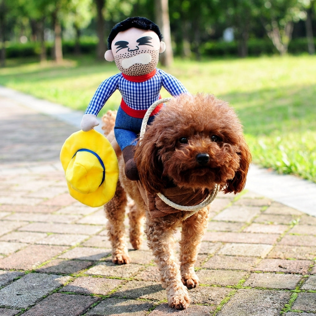Halloween Costume Dog Funny Cosplay Costume Wig Prop Knife - Image 3