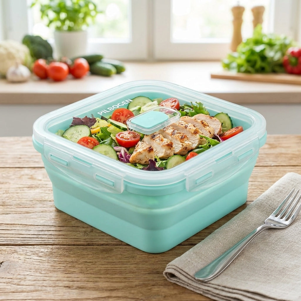 Lunch Box Collapsible Microwave Safe Container Set - Image 3