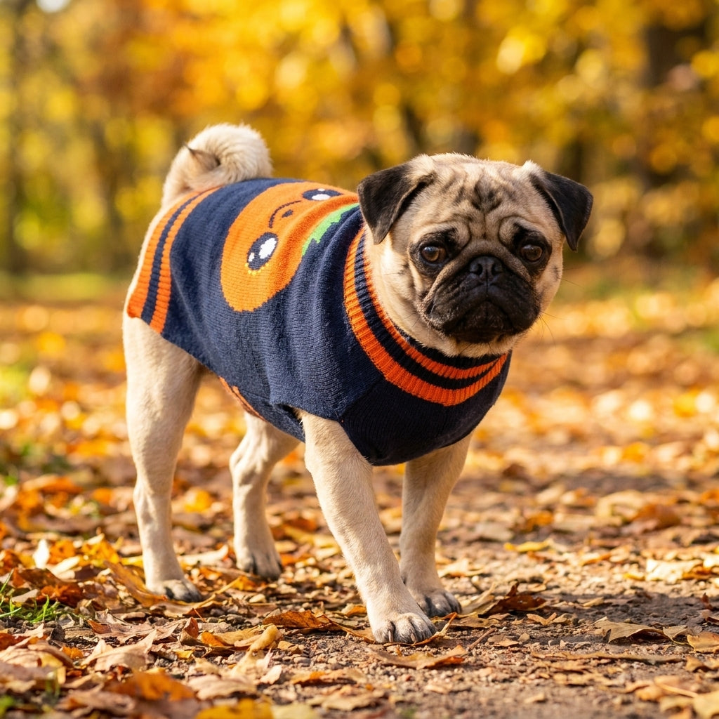 Halloween Costume Dog Sweater Knitted Striped Cozy Sweater for Dogs - Image 8