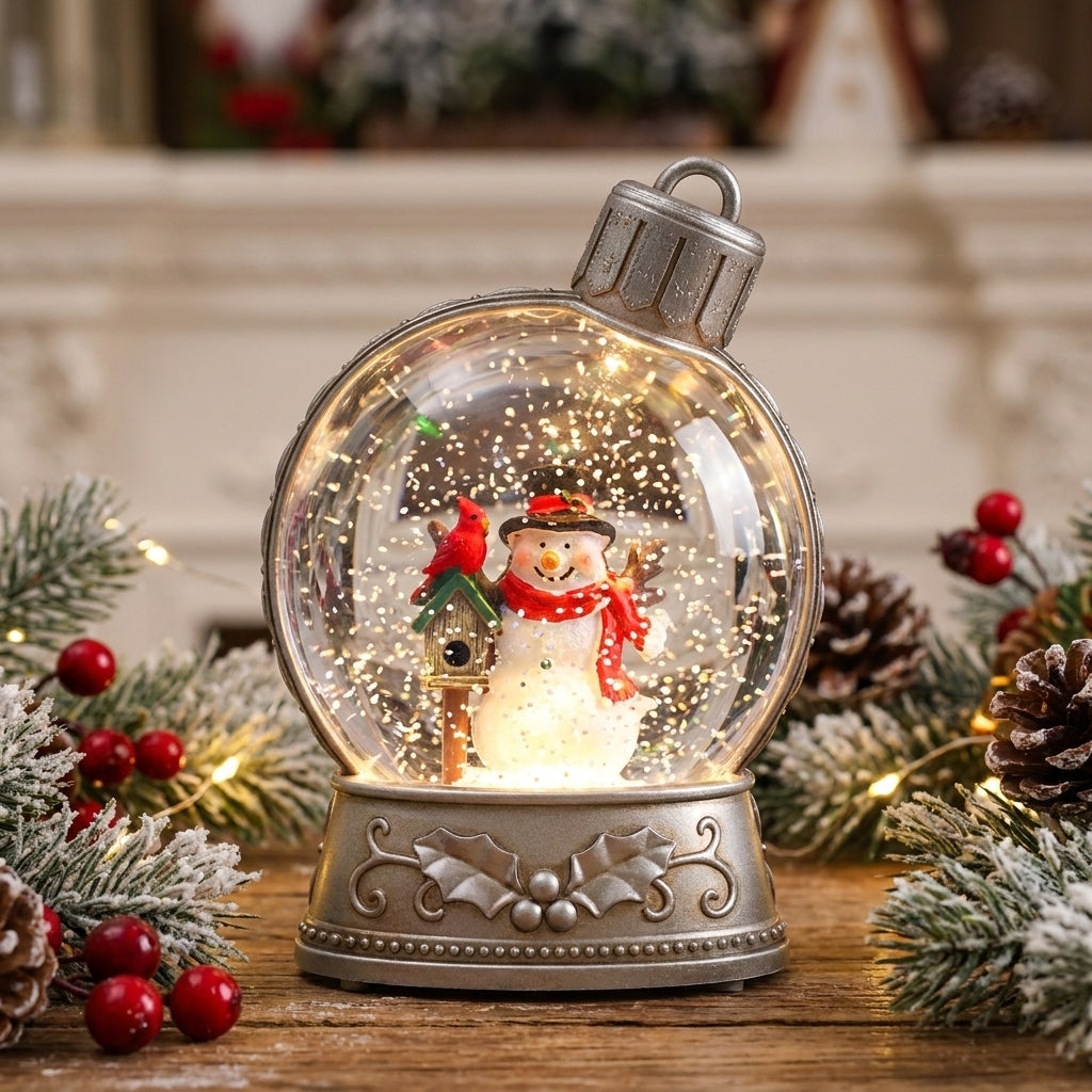 Christmas Decorations LED Light Snow Globe Glitter Christmas Scene - Image 5