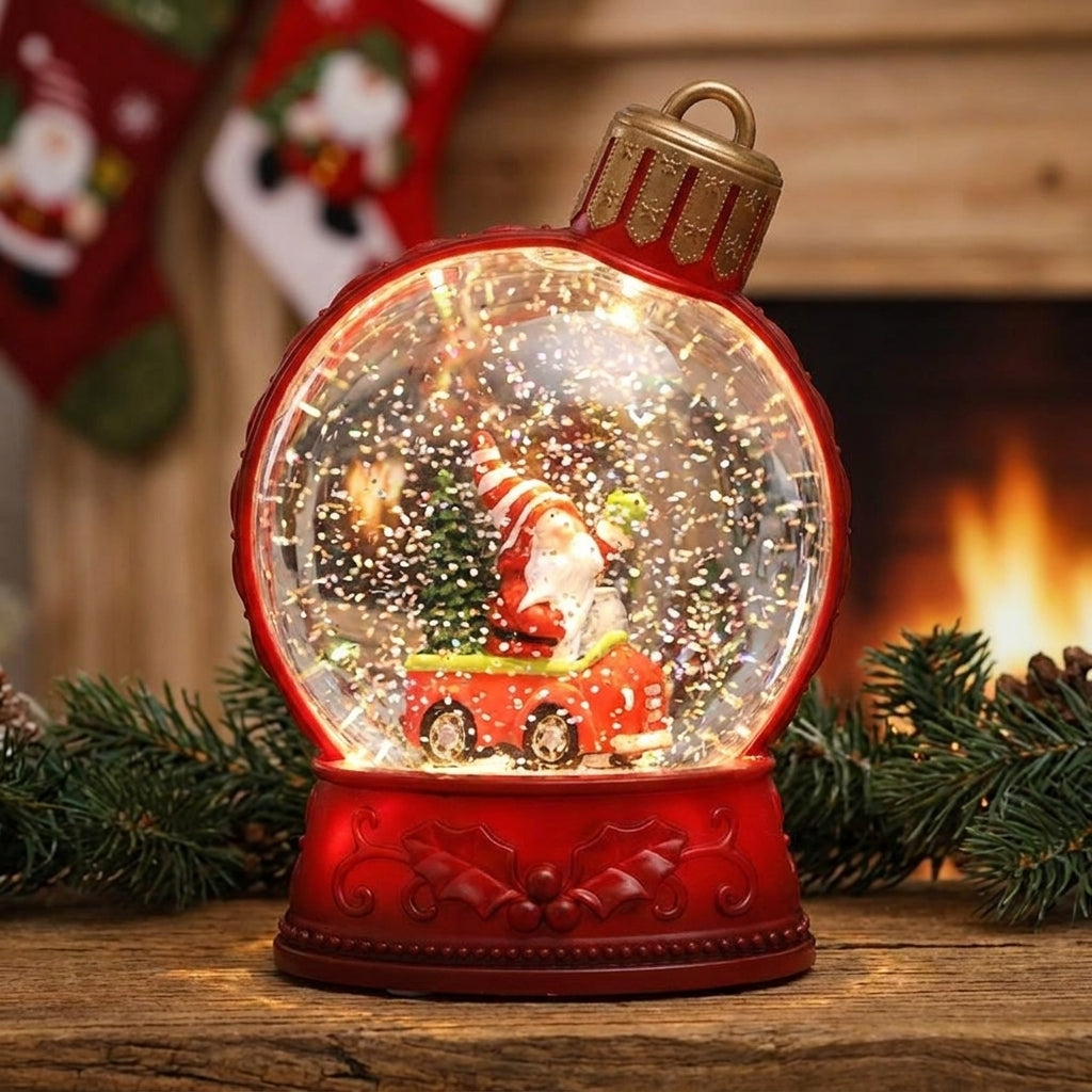 Christmas Decorations LED Light Snow Globe Glitter Christmas Scene - Image 10