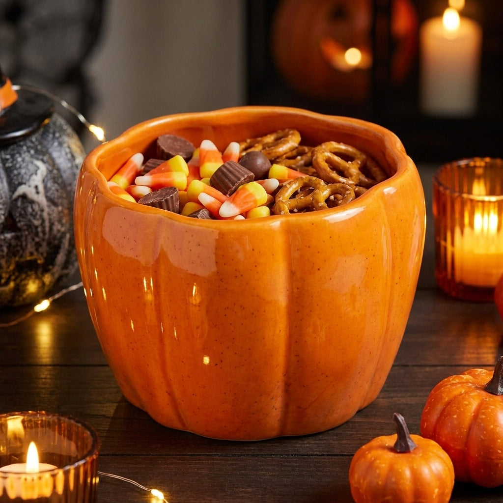 Pumpkin Decorations Halloween Decoration Broomstick Snack Bowls Rack - Image 2