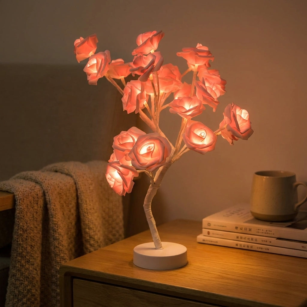 Rose Tree Lamp Decorative Flower LED Table Light - Image 6